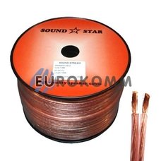 Акустический кабель 2x1.0мм² CU Sound Star 100м