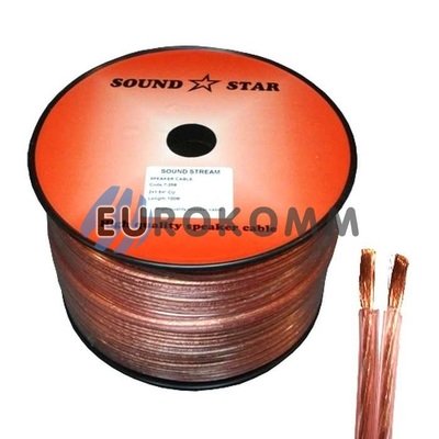 Акустичний кабель 2x1.0мм² CU Sound Star 100м
