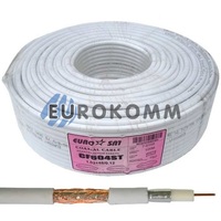 Коаксіальний кабель RG-6 EUROSAT CF604ST CCS білий 100м