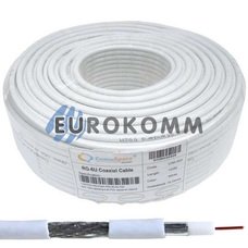 Коаксіальний кабель RG-6 CommSpace F606ST CCS білий 100м Коаксіальний кабель RG-6 CommSpace F606ST CCS білий 100м