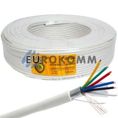 Сигнальний кабель 6х0.22CU в екрані 100м