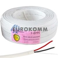 Сигнальний кабель 2х0.22 без екрану CU 100м