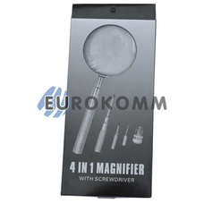 Лупа ручна з LED 3X-діам.90мм