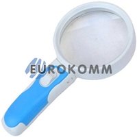 Лупа ручная круглая с LED подсветкой 2.5X кр. увеличение