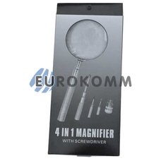 Лупа ручна з LED 3X-діам.90мм