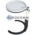 Лупа настольная складная с LED подсветкой, 1.8Х –диам.138мм, 5Х –диам.25мм