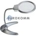 Лупа настольная с LED подсветкой, 2Х –диам.130мм, 5X –диам. 22мм