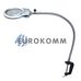 Лупа настольная на струбцине с LED подсветкой, 2.5Х –диам.90мм, 5X –диам. 22мм