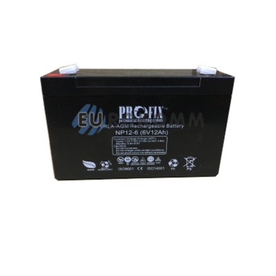  Аккумулятор ProFix VRLA-AGM, 6V 12Ah (NP12-6)