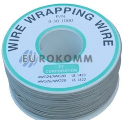 Провод монтажный 1 жила (30AWG), серый, на катушке 250м.