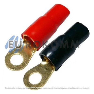 Клемма автомобильная тип"О", Gold, 10GA, Ring 8мм