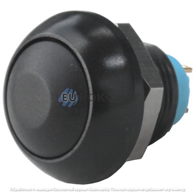 Кнопка Daier DS-12B BK, OFF-(ON), 2pin, 3A 250VAC