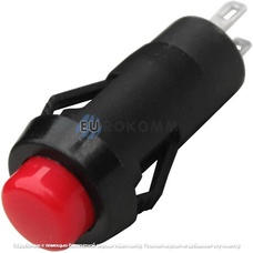 Кнопка Daier DS-211K RD, OFF-ON, 2pin, 1A 250V, красная