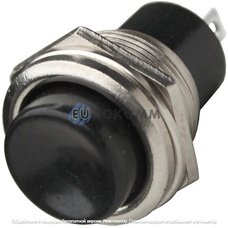 Кнопка Daier DS-212C BK, ON-(OFF), 2pin, 3A 250VAC, чёрная