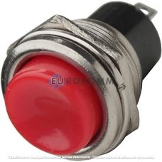 Кнопка Daier DS-212C RD, ON-(OFF), 2pin, 3A 250VAC, красная