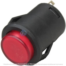 Кнопка Daier R16-503B-K RD, OFF-(ON), 2pin, 3A 250VAC, красная