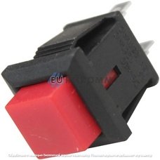 Кнопка Daier DS-430 RD, ON-(OFF), 2pin, 1A 250V