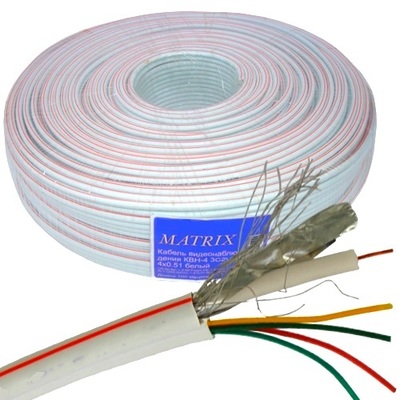 Коаксіальний кабель RG-6 EUROSAT CF604ST білий 100м