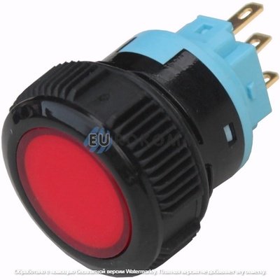 Кнопка Daier L22F-11M-A, ON-(ON) 3pin, 3A 250VAC