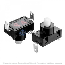 Кнопка Daier PBS-02A, ON-OFF, 2pin, 2A 250V