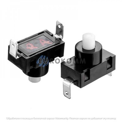 Кнопка Daier PBS-02A, ON-OFF, 2pin, 2A 250V