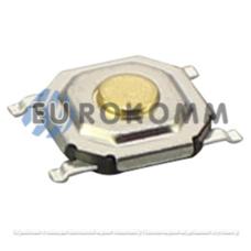 Тактовая кнопка KFC-004A, OFF-(ON), 4pin, 5.2х5.2х1.5мм, SMD