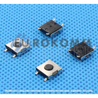 Тактовая кнопка KFC-004B-2.5, OFF-(ON), 4pin, 6.5х6.2х2.5мм, SMD