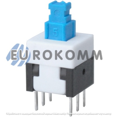 Микрокнопка Daier KFC8X8-B, без фиксации, ON-(ON), 6pin, 0,1A 30V (DC)