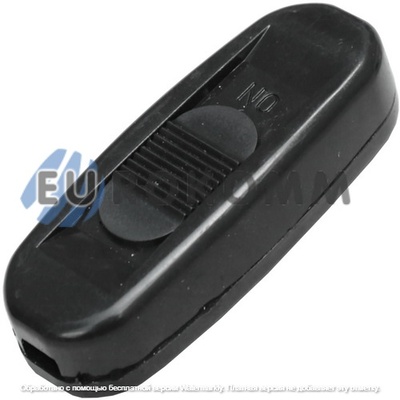Переключатель шнуровой Daier KCD5-322, ON-OFF, 2A 250V/3A 125V, чёрный