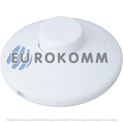 Переключатель шнуровой, напольный, Daier KCD5-317 W, ON-OFF, 2A 250V, белый