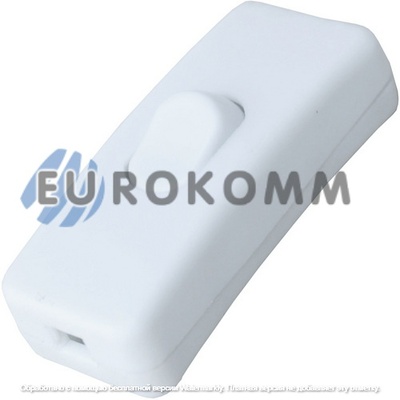 Переключатель шнуровой Daier KCD5-303, ON-OFF, 2A 250V, белый