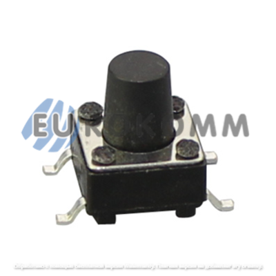 Тактовая кнопка KFC-A06A-4.3, OFF-(ON), 4pin, 6х6х4.3мм, SMD