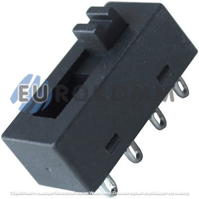 Переключатель ползунковый Daier SS-23N02, с фиксацией, ON-ON-ON, 8pin, 8A 250V (пайка)