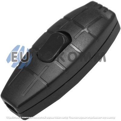 Переключатель шнуровой Daier KCD5-305, ON-OFF, 2A 250V/3A 125V, чёрный