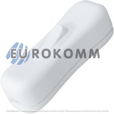 Переключатель шнуровой Daier KCD5-304, ON-OFF, 2A 250V, белый