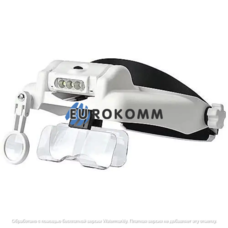 Лупа бінокулярна MG82000-M, Led, 1,5X 2X 2,5X 3X 3,5X 4X 4,5X 5X 5,5X 6X, (3AA)