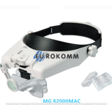 Лупа бінокулярна MG82000MAC, Led, 1,5X 2X 2,5X 3X 3,5X 4X 4,5X 5X 5,5X 6X, (3.7V 400mAh)
