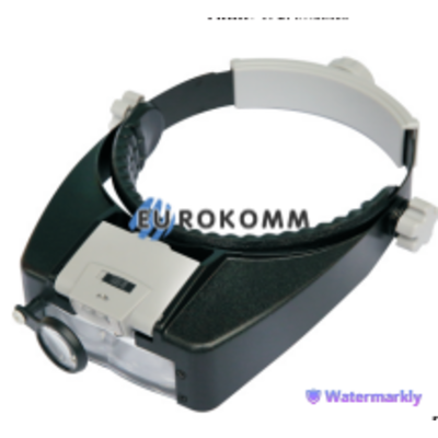 Лупа бінокулярна MG81007A3 з LED підсвічув., 2X 4X 10X 12X, (2AAA)