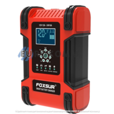 Зарядное устройство Foxsur FBC122412D, 12V 12A, 6-200Ah / 24V 6A, 6-100Ah