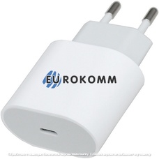 Сетевое зарядное устройство на 1 гнездо USB type C, 20W, белое