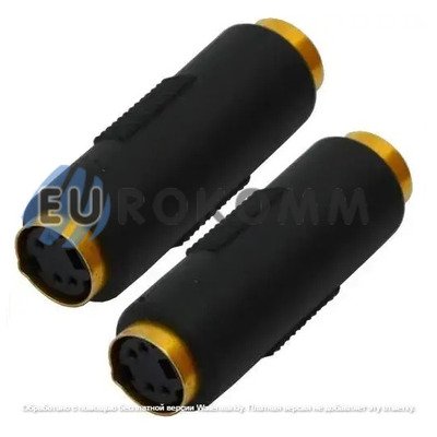 Переходник гнездо mini din 4pin - гнездо mini din 4pin, корпус пластик