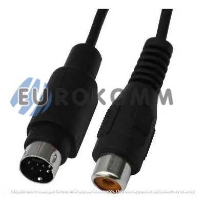 Перехідник гніздо RCA - штекер mini din7pin, зі шнуром 0,2м