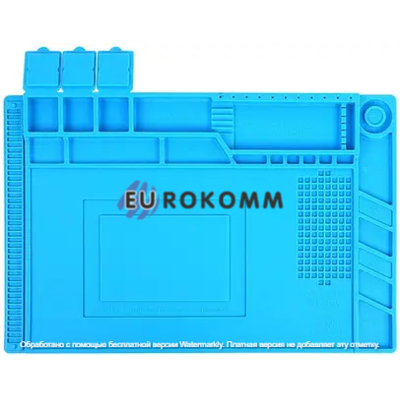 Килимок для паяння Mechanic V51, 450х300мм, силіконовий термостійкий, синій