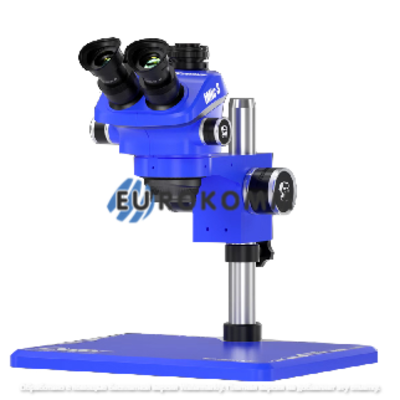 Микроскоп тринокулярный Mechanic iMic 3-B11, 7X-50X (WF10X25), синий корпус