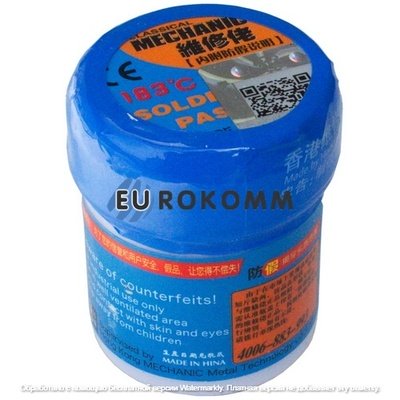Паяльная паста Mechanic XG50, 183°C, 35гр.