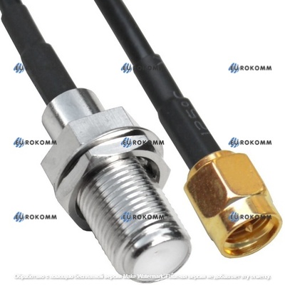 Пигтейл SMA (штекер SMA - гнездо F), 20cм
