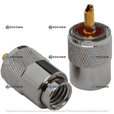 Штекер UHF (RG-11), под кабель, накрутка, латунь