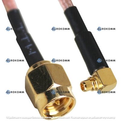 Пигтейл MMCX (MMCX - штекер SMA), 20cм