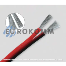Провод силиконовый 2 жилы 14AWG (2х2,0мм.кв.) TinCU, красно-чёрный, 100м