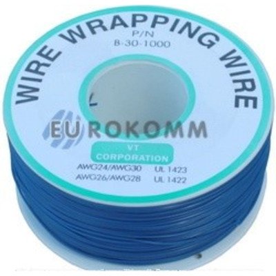 Провод монтажный 1 жила (30AWG), синий, на катушке 250м.